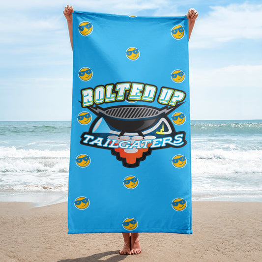 Bolted Up Tailgaters Beach Towel